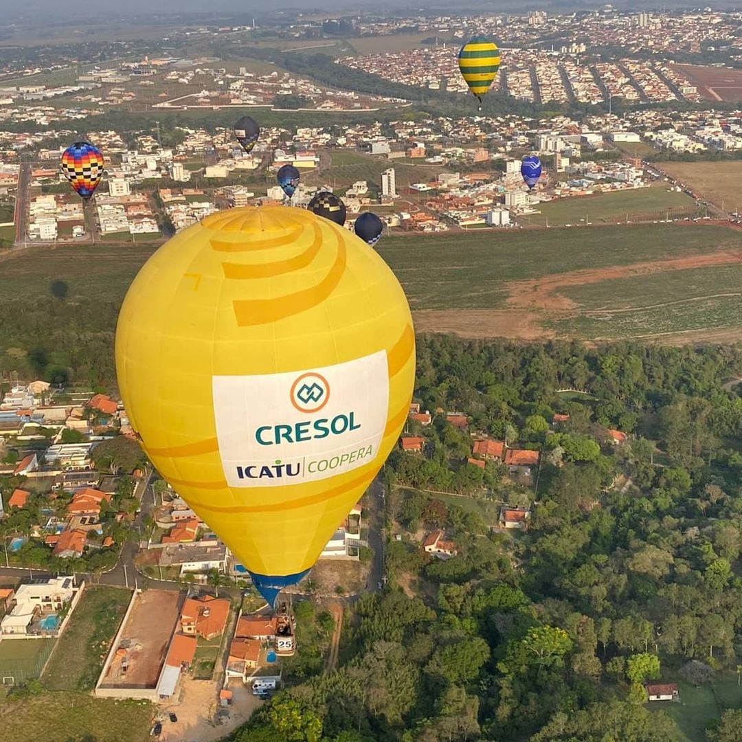 Balão da Cresol disputa brasileiro de balonismo