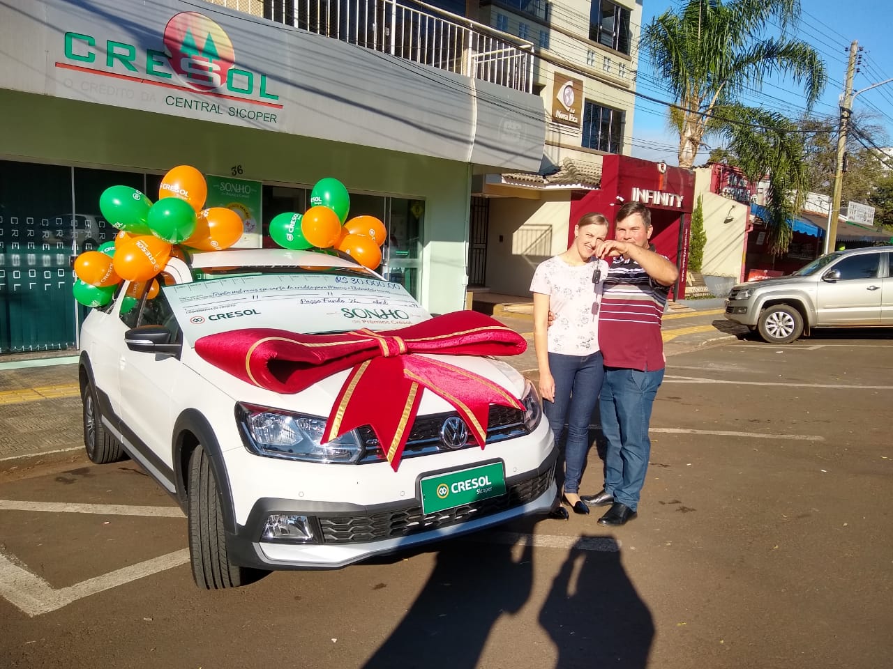 Associado de Santa Rosa recebe premiação da Campanha Sonho de Prêmios Cresol