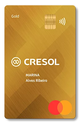 cartao cresol mastercard gold png - Cartões