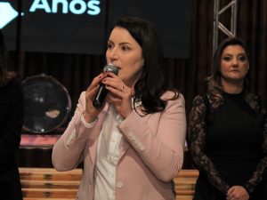 Diretora superintendente Iomara Gaeski Ziger - Agência da Cresol comemora 15 anos em Pato Branco