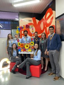Equipe do Centro Administrativo realizou a doacao - Cooperados da Cresol Vanguarda participam de doação de sangue em Joaçaba
