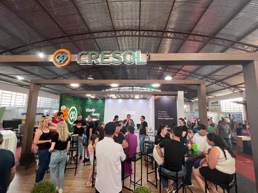 Estande da Cresol na VI Feciata 2 - Cresol fortalece relacionamento com a comunidade durante a VI Feciata