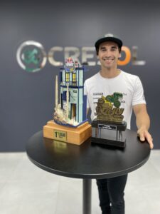 IMG 1619 1 - Cresol celebra a visita do atleta de Downhill, Lucas Borba, campeão internacional da modalidade