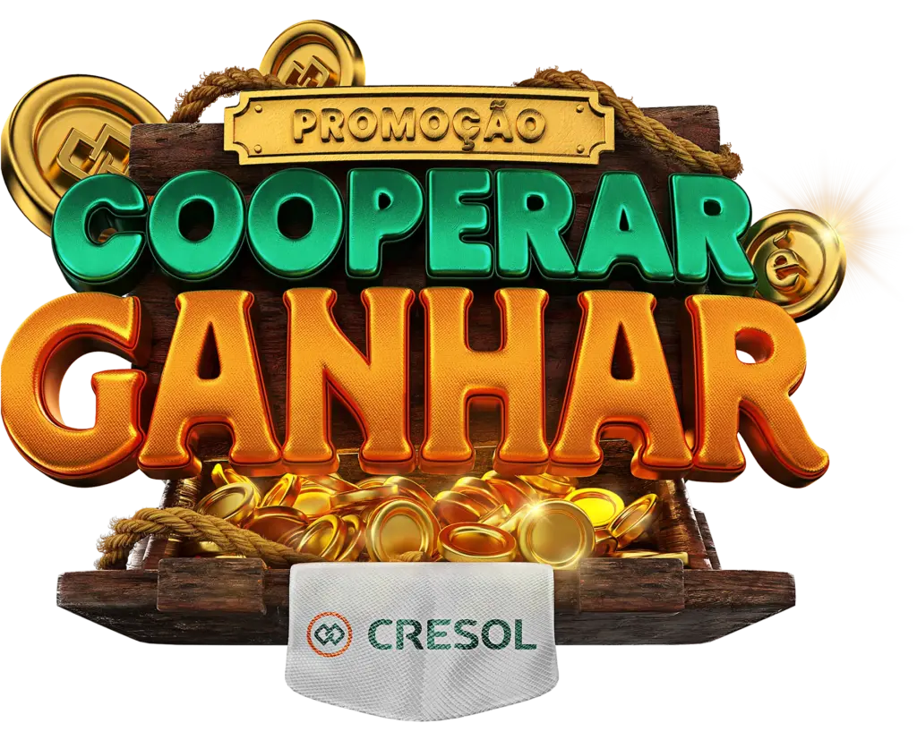 Logo oficial da campanha "Cooperar é Ganhar" da Cresol