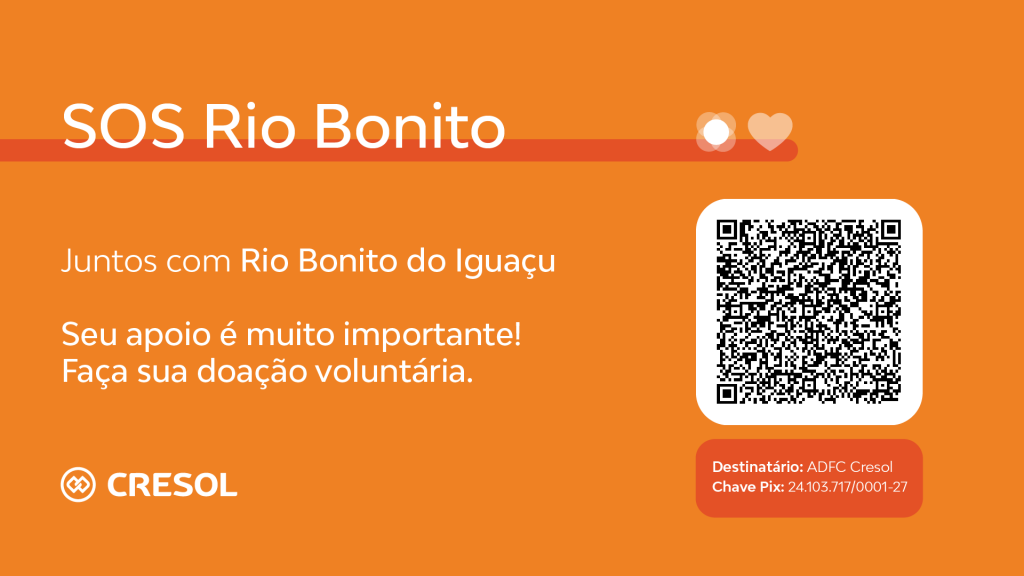 cresol rio bonito do iguacu pix 1 - Cresol mobiliza apoio à comunidade de Rio Bonito do Iguaçu