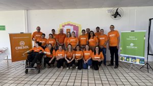 Embaixadores da Cresol Centro Serra reunidos durante evento de formação em Curitibanos