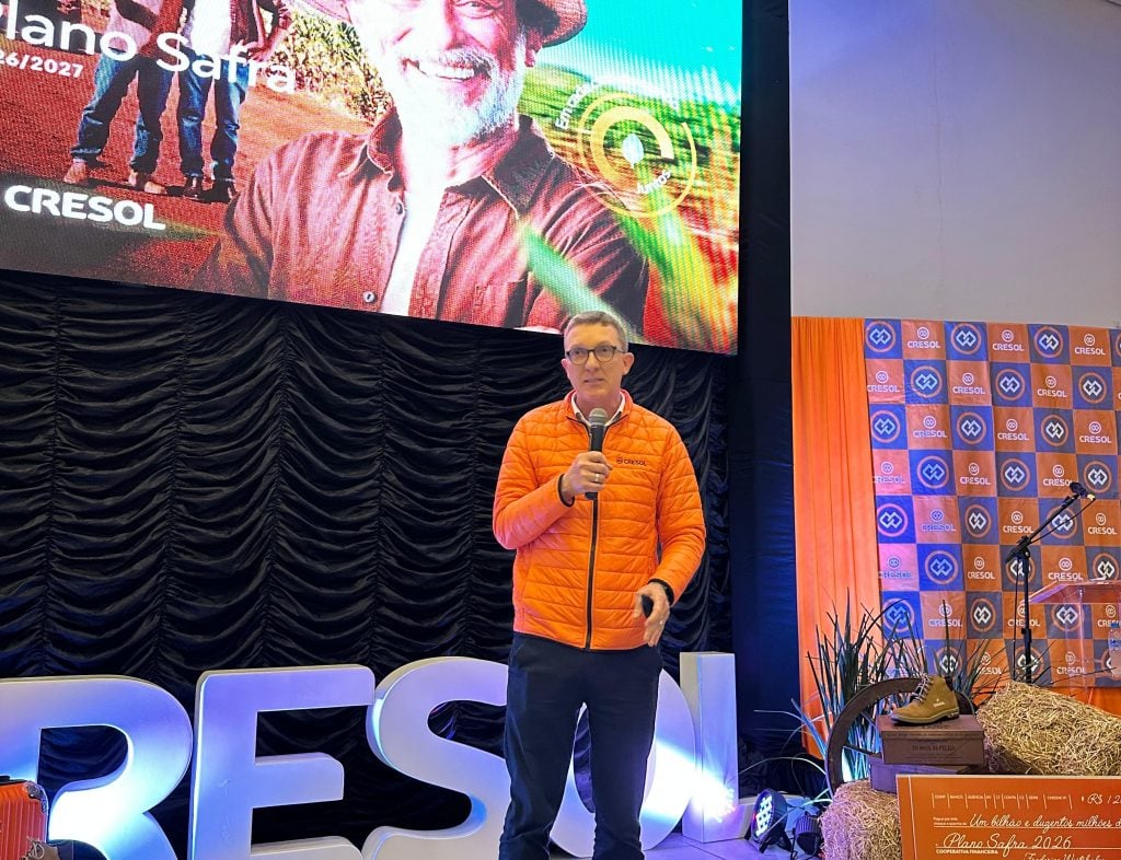 Durante o Painel Agro Cresol Cledir Magri compartilhou informacoes estrategicas - Painel Agro Cresol reúne produtores para apresentar perspectivas do Plano Safra 26/27