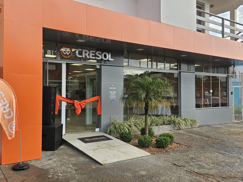 a agencia foi modernizada com estrutura planejada - Cresol Origens reinaugura agência em Campos Borges (RS)