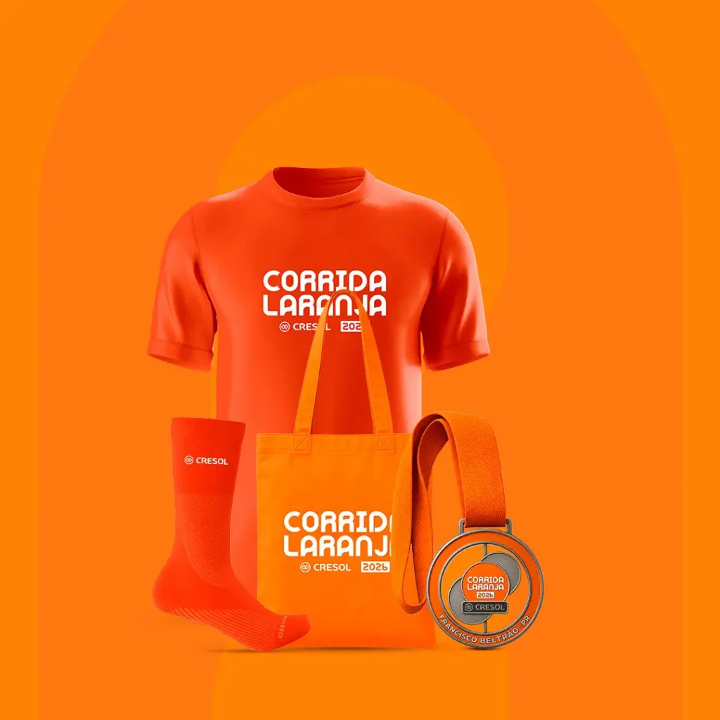 kit simplicidade - Corrida Laranja