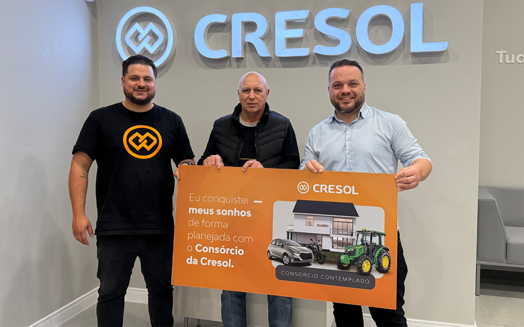 Cresol Rio Grande do Sul apoia cooperado com apenas tres meses de contemplacao de consorcio - Notícias