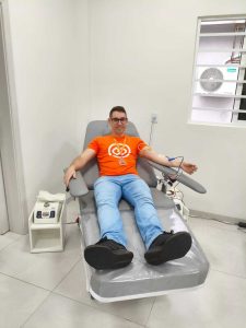 WhatsApp Image 2026 07 02 at 10.42.301 - Colaboradores da Cresol São Valentim doam sangue no Dia do Cooperativismo