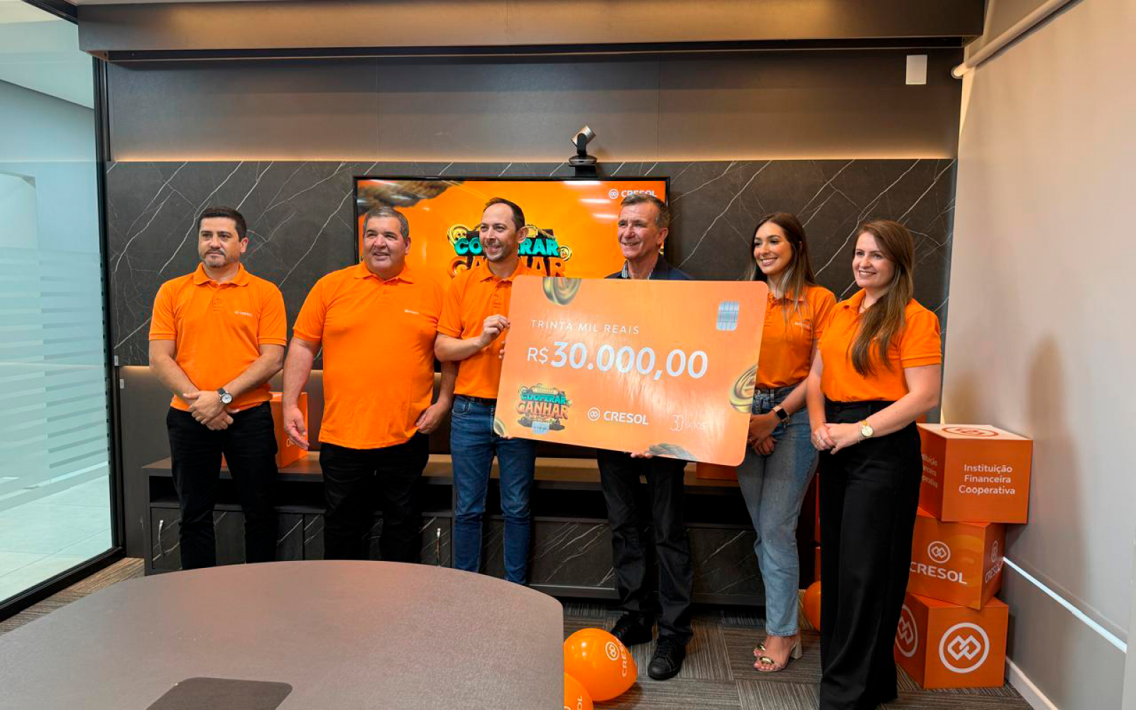 Cooperado sorteado da Campanha Cooperar é Ganhar_Cresol