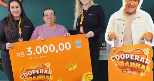 Cooperar é Ganhar - Associada contemplada com 3 mil reais