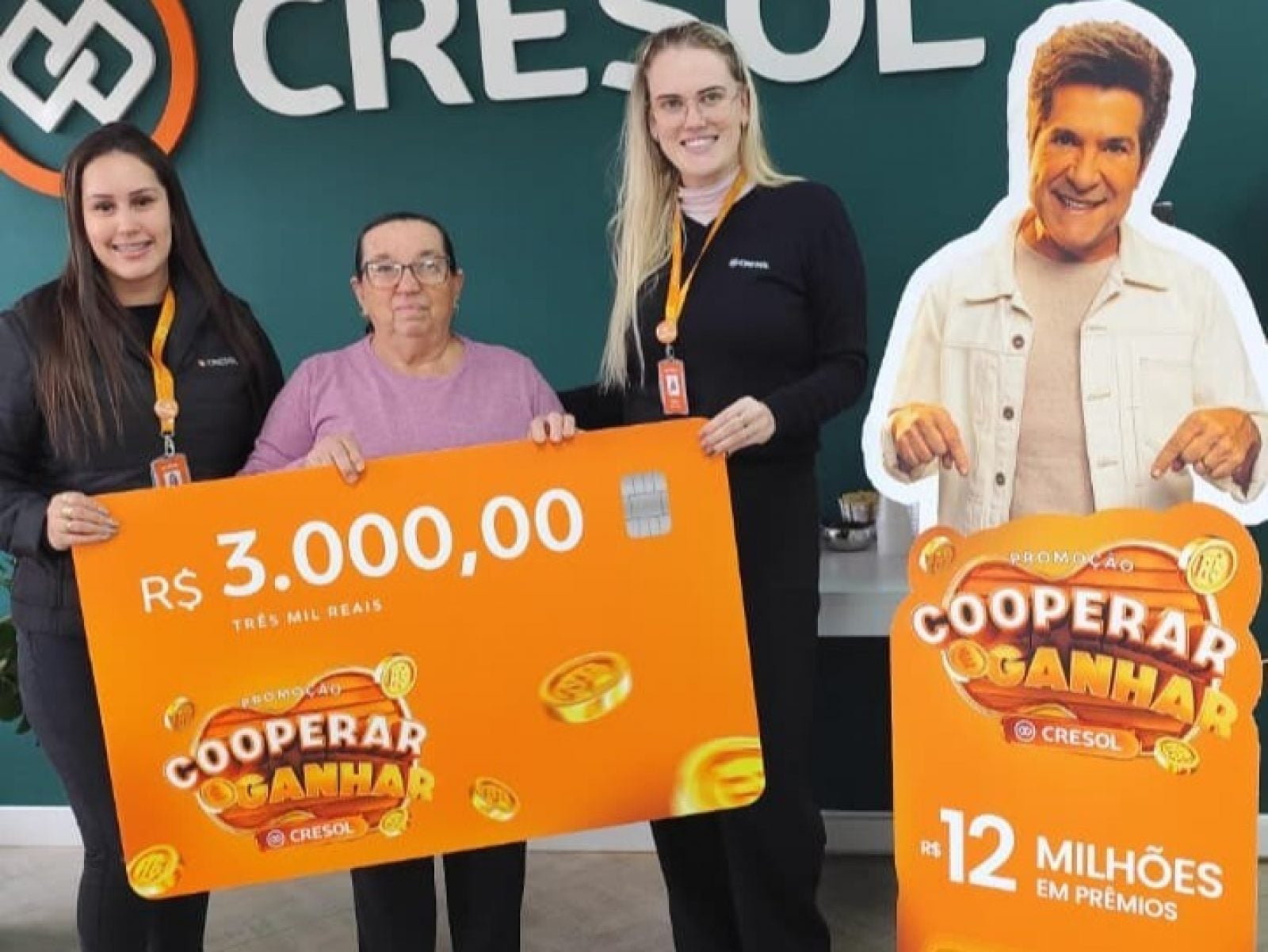 Cooperar é Ganhar - Associada contemplada com 3 mil reais