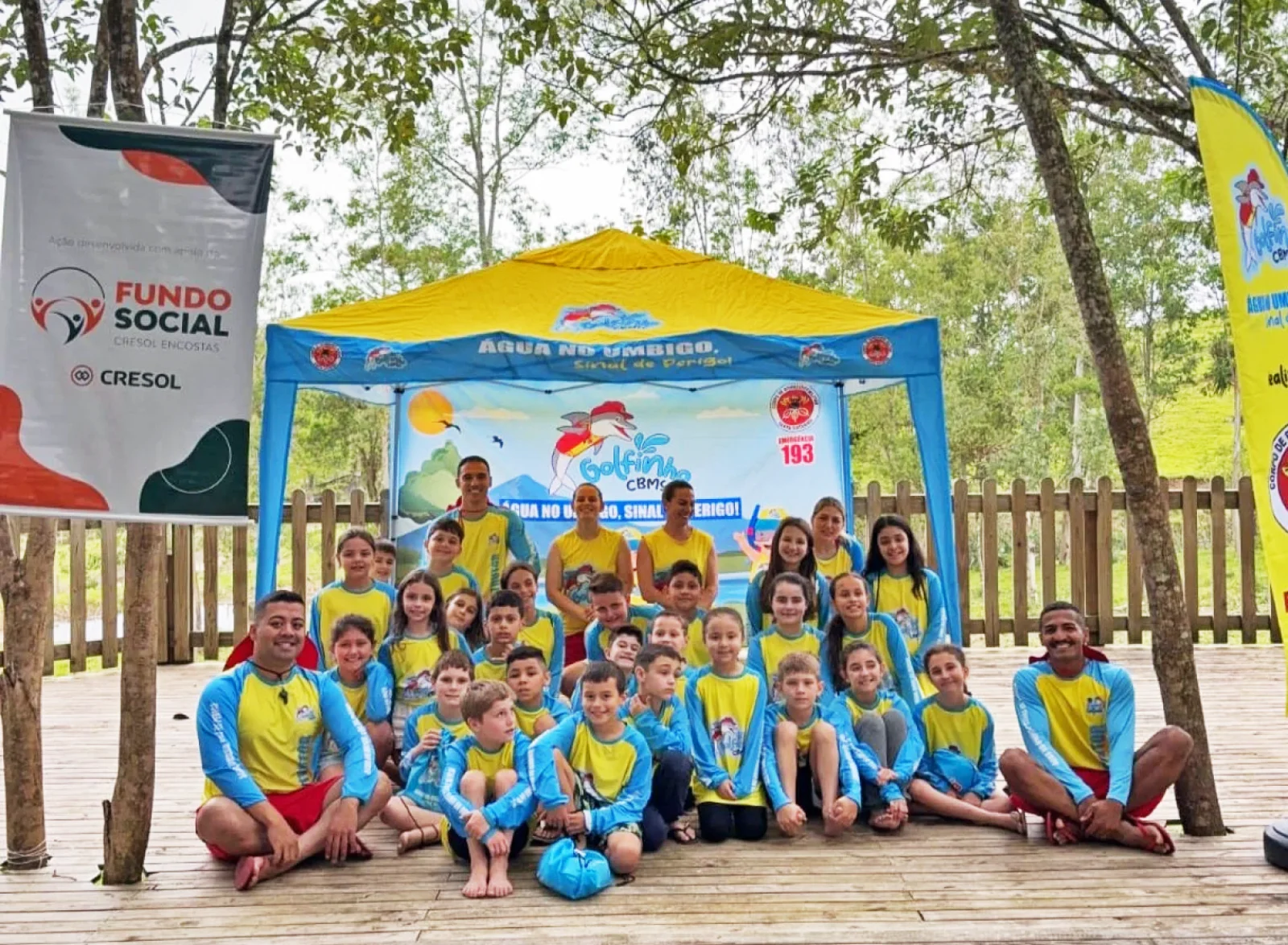 Apoio do Fundo Social ao Programa Golfinho da Associação do Corpo de Bombeiros de Lauro Muller (SC)