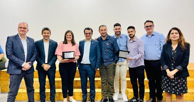 Representantes Cresol em entrega do Prêmio Finep Inovacred 2024