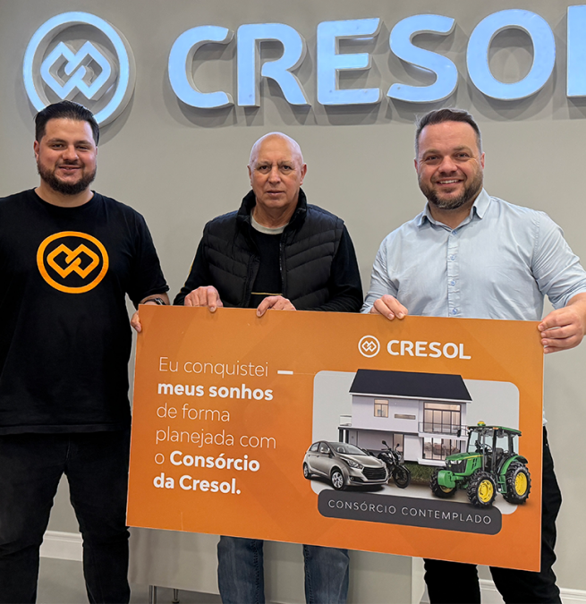 Cresol Rio Grande do Sul apoia cooperado com apenas três meses de contemplação de consórcio_
