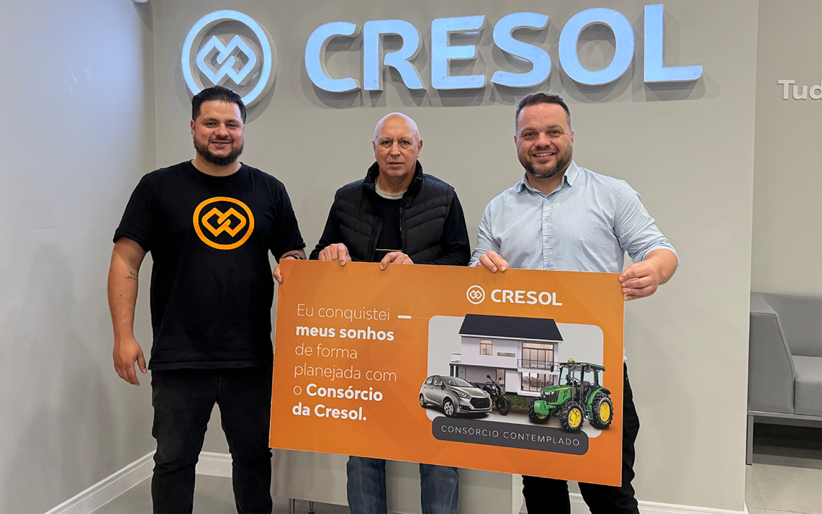 Cresol Rio Grande do Sul apoia cooperado com apenas três meses de contemplação de consórcio_