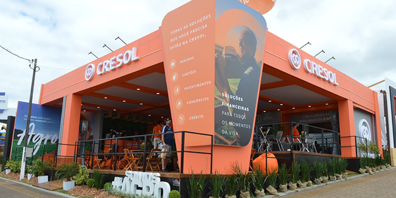 Estande da Cresol na Expodireto 2025