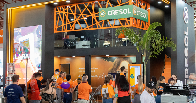 Estande da Cresol na Expobel 2024.