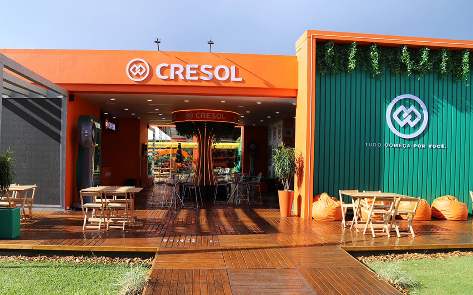 Estande da Cresol em feira nacional Estande da Cresol em feira nacional