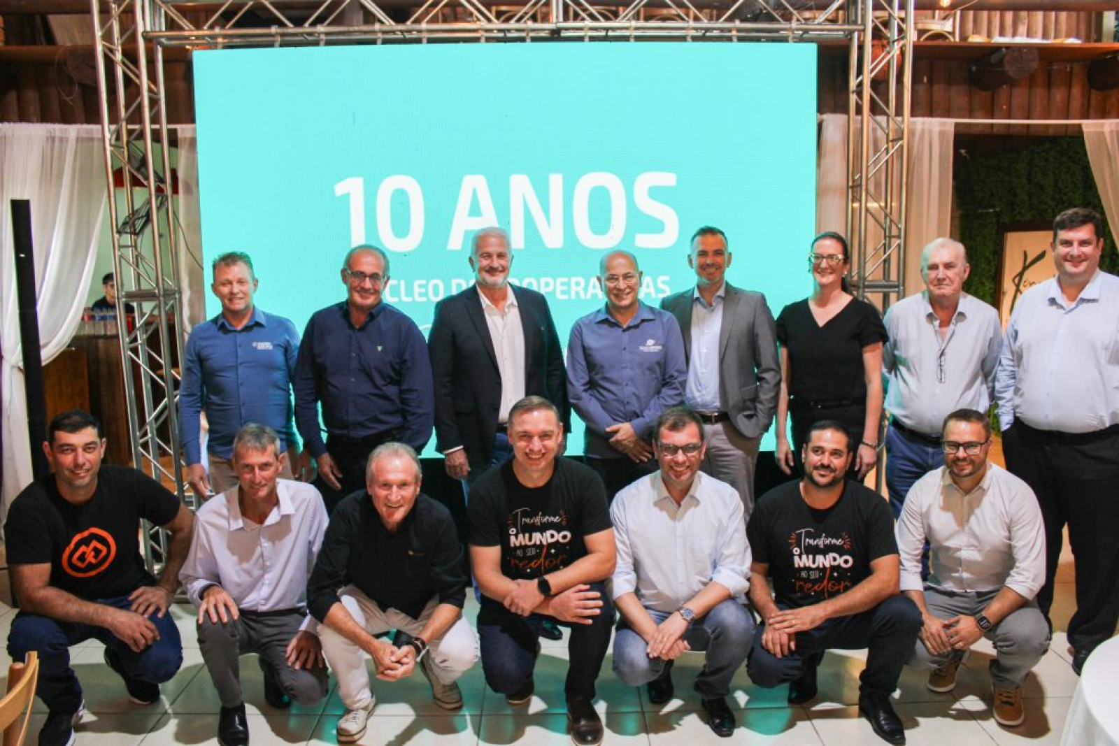 Cresol Transformação no evento de 10 anos de 10 anos do Núcleo de Cooperativas do Alto Vale