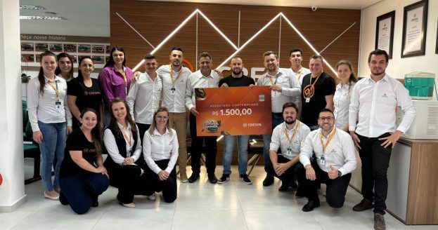 Um dos ganhadores é Anderson Barimark, cooperado Cresol há mais de 10 anos