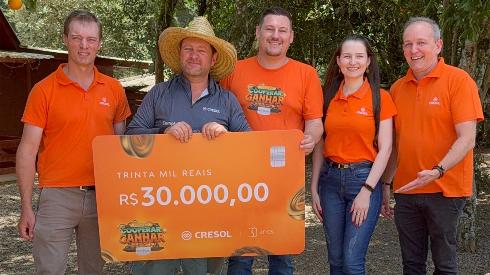 Ganhador do Sorteio Cooperar é Ganhar da Cresol