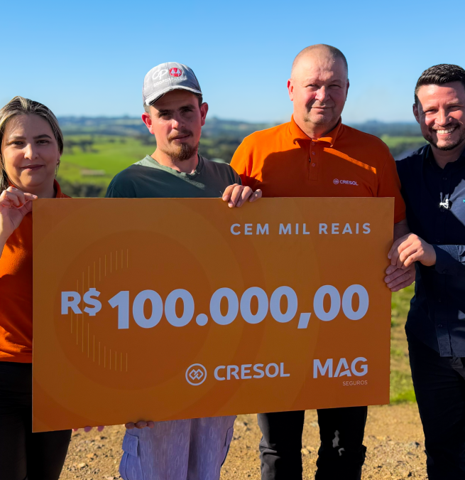 cooperado da cresol é contemplado com sorteio da Mag