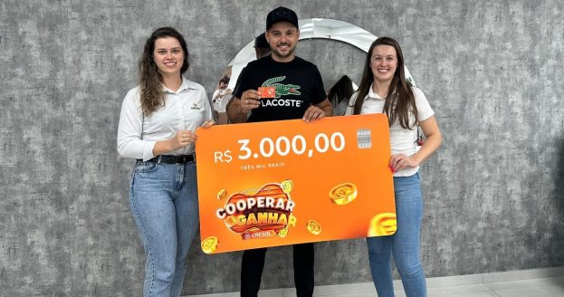 Cooperados da Cresol Raiz levam R$ 3 mil reais em segundo sorteio da campanha