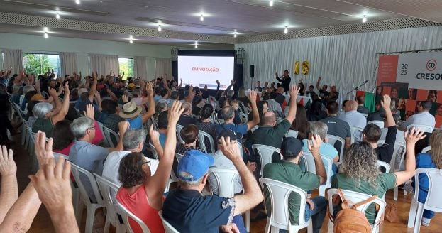Cooperados votaram sobre os rumos da cooperativa.