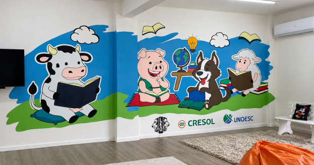 Escola tem espaço de educação renovado com apoio da Cresol