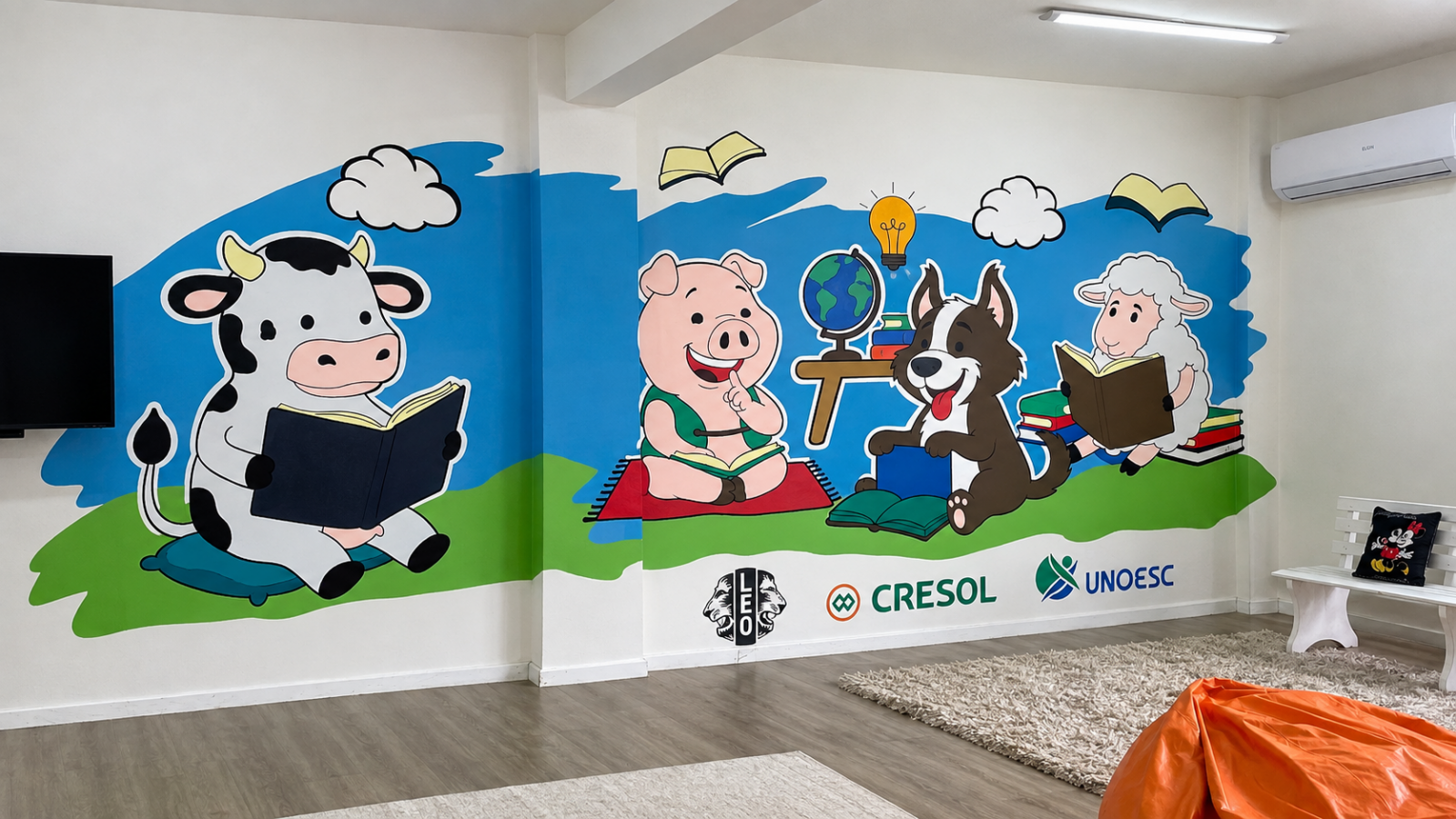 Escola tem espaço de educação renovado com apoio da Cresol