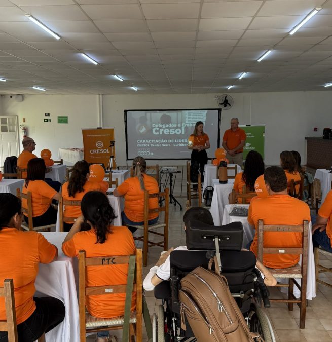 Evento de formação de embaixadores da Cresol Centro Serra realizado no Pinheiro Tênis Clube em Curitibanos