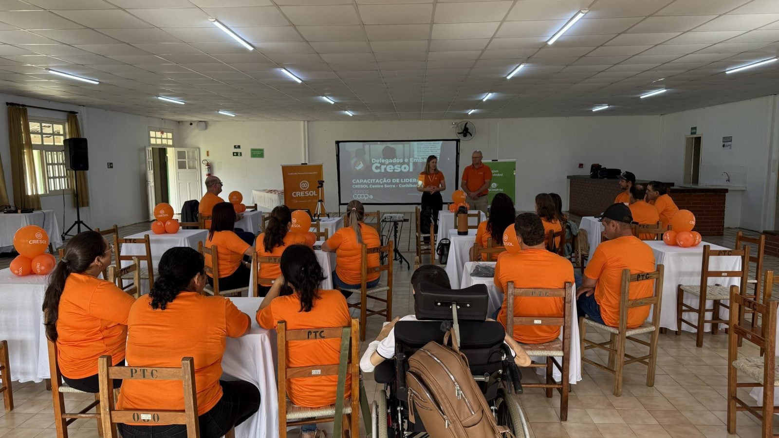Evento de formação de embaixadores da Cresol Centro Serra realizado no Pinheiro Tênis Clube em Curitibanos