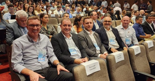 Cledir Magri, Adriano Michelon, Heber Kirchner, Alzimiro Thomé e Braulio Zatti